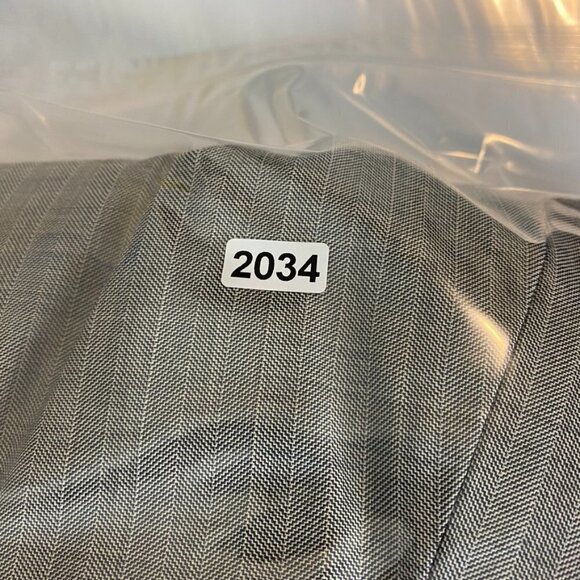 Brooks Brothers Blazer Double Breasted Gray Women 6 100% Wool Herringbone - Picture 6 of 6